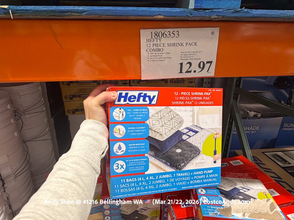 HEFTY 12 PIECE SHRINK PACK COMBO