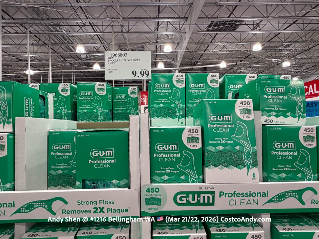 GUM PROCLEAN FLOSS PICKS 450CT