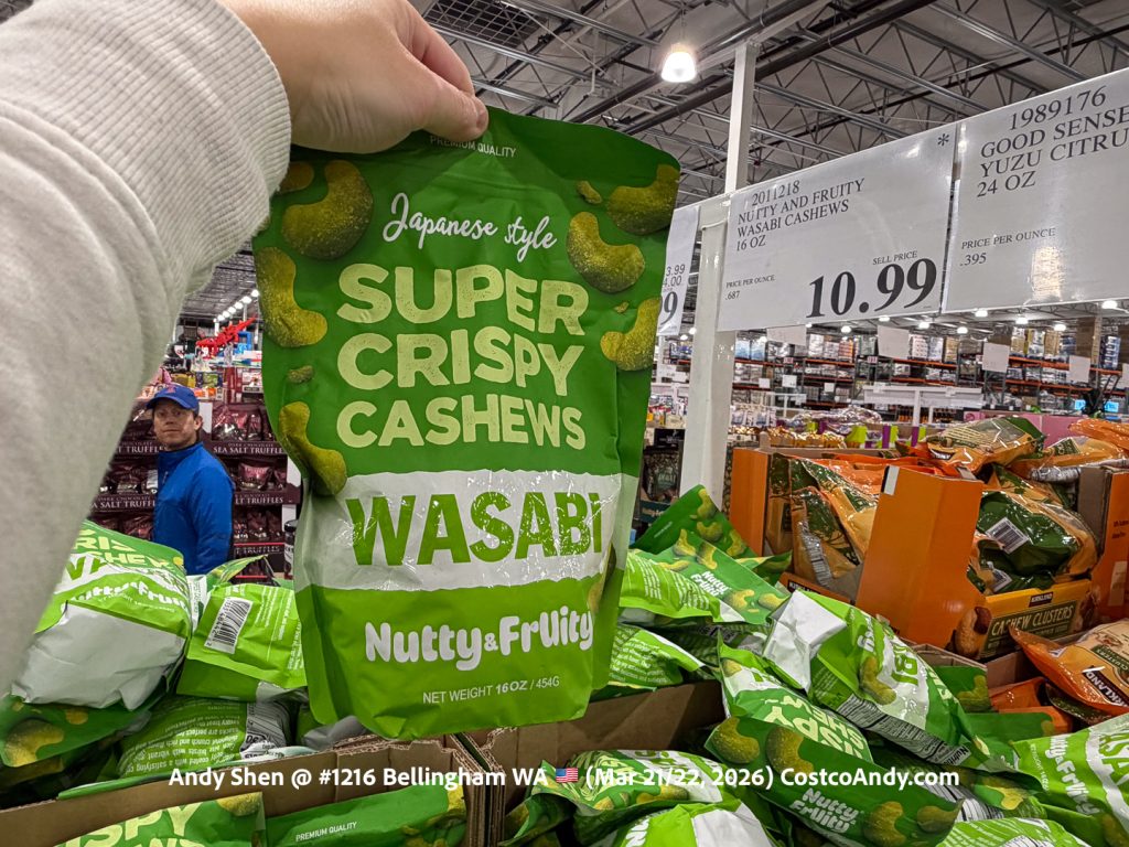 NUTTY AND FRUITY WASABI CASHEWS 16 OZ