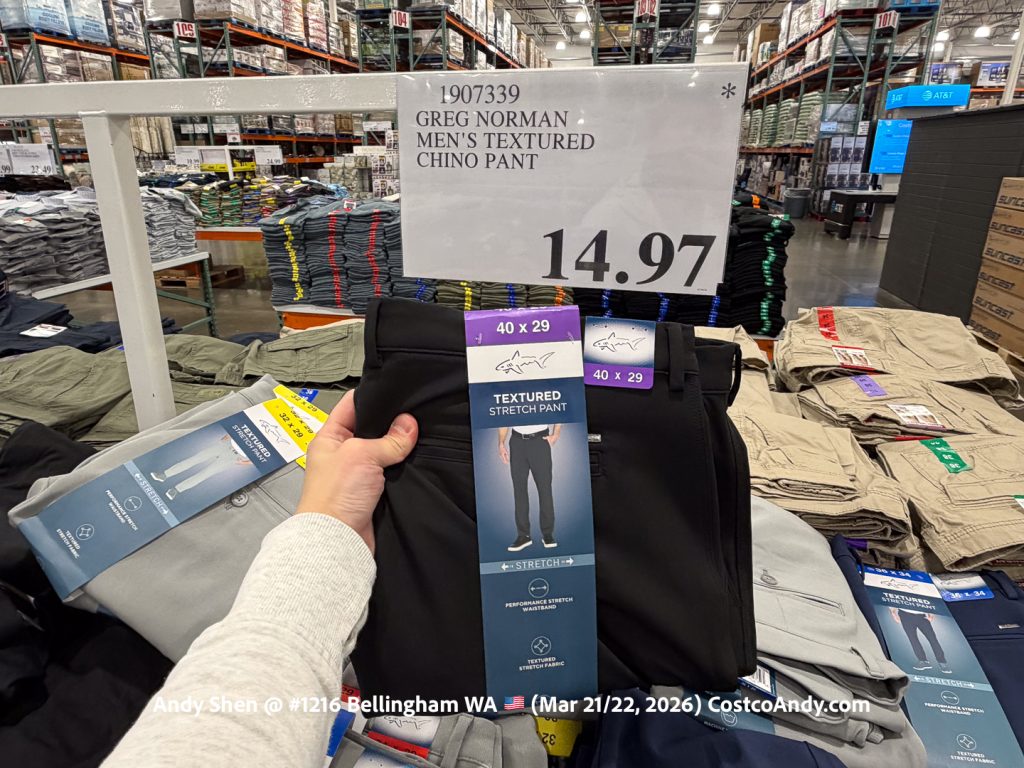 GREG NORMAN MEN’S TEXTURED CHINO PANT
