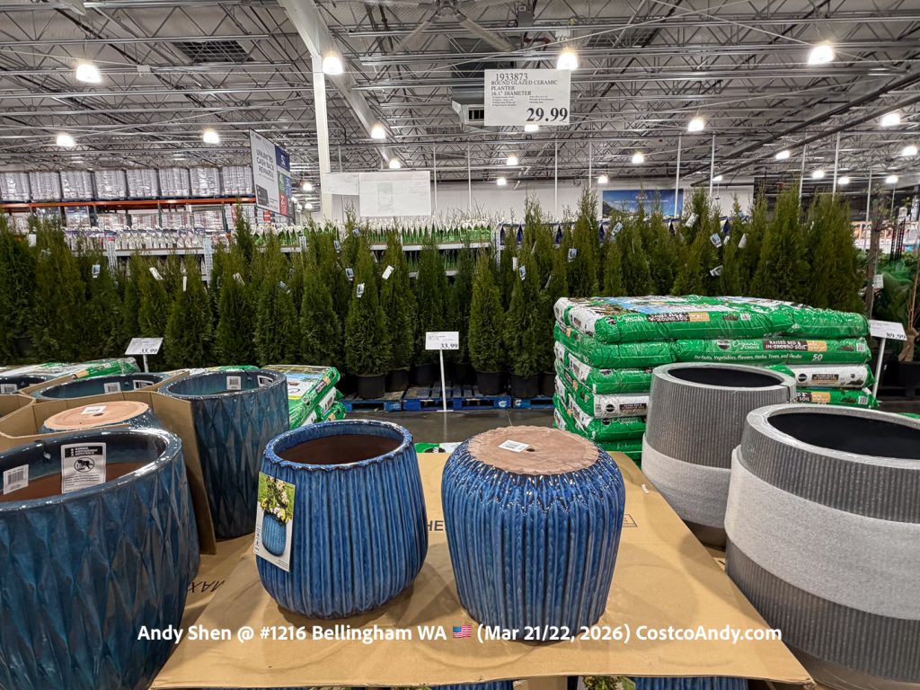 ROUND GLAZED CERAMIC PLANTER 16.1¨ DIAMETER