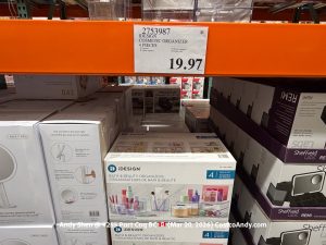 IDESIGN COSMETIC ORGANIZER 4 PIECES