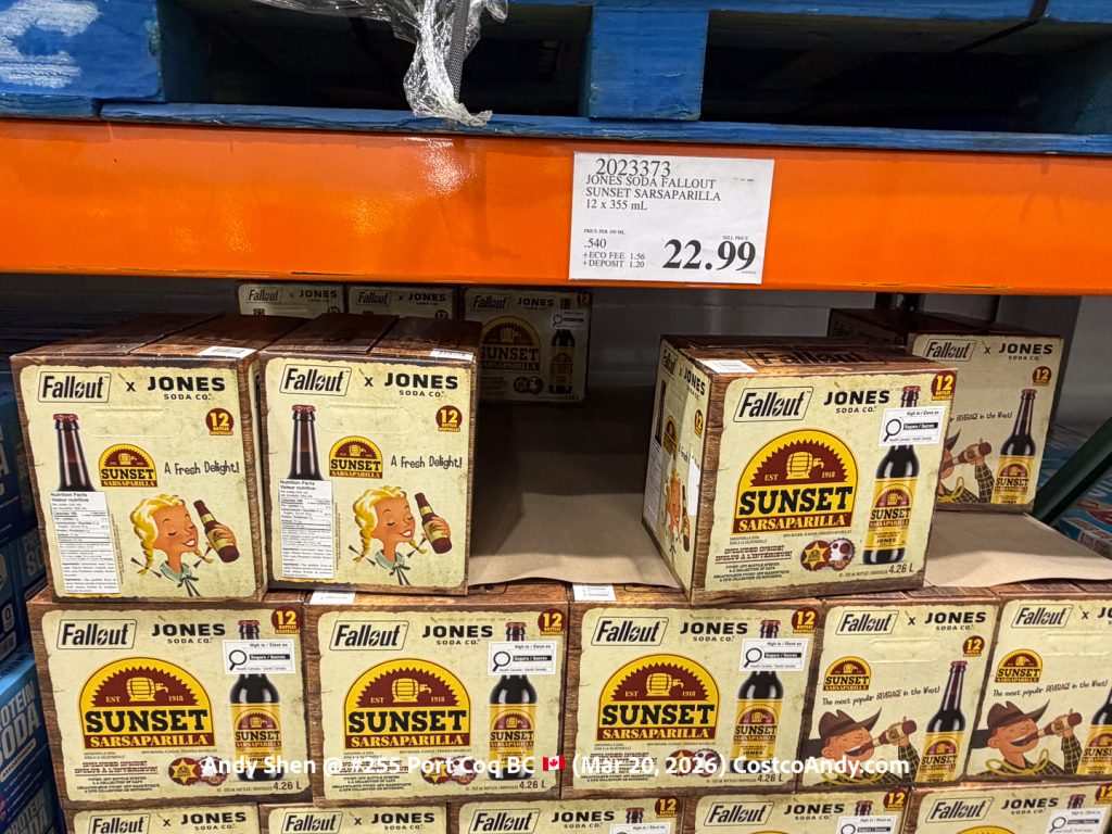 JONES SODA FALLOUT SUNSET SARSAPARILLA 12X355ML
