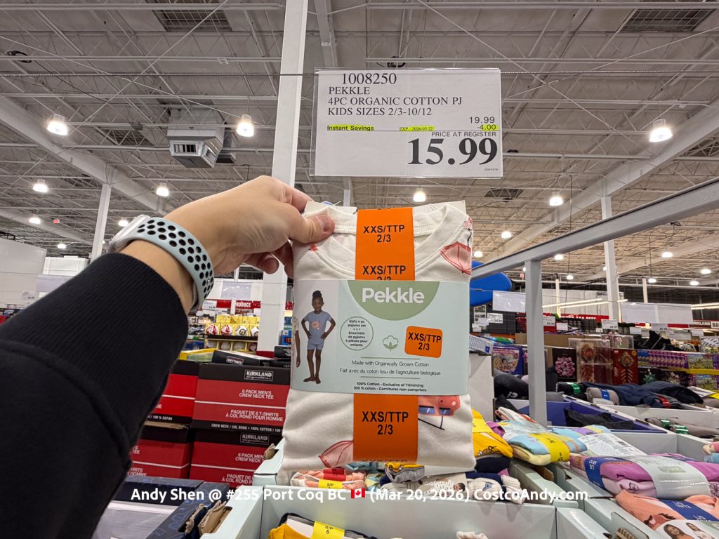 PEKKLE 4PC ORGANIC COTTON PJ KIDS SIZES 2/3-10/12