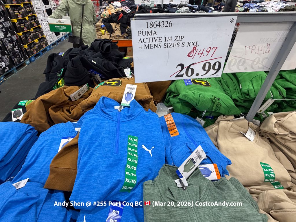 PUMA ACTIVE 1/4 ZIP +MENS SIZES S-XXL