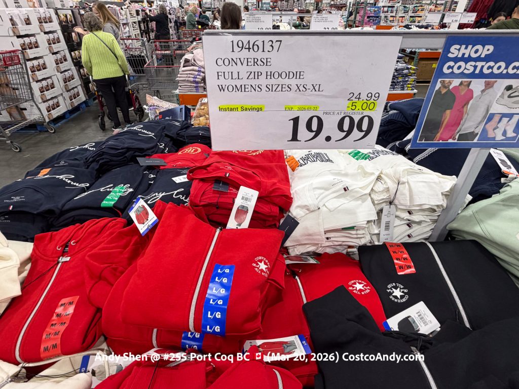 CONVERSE FULL ZIP HOODIE WOMENS SIZES XS-XL