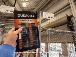 DURACELL POWER BOOST AA BATTERIES PACK OF 40