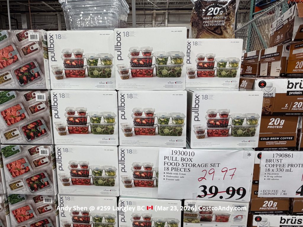 PULL BOX FOOD STORAGE SET 18 PIECES