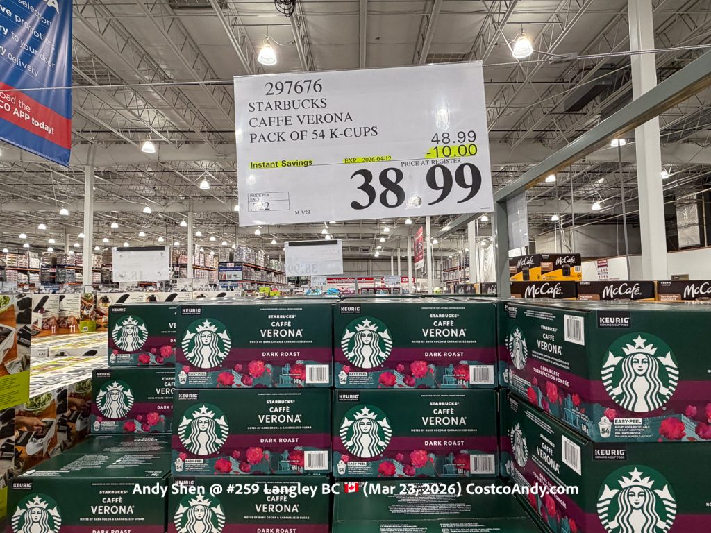 STARBUCKS CAFFE VERONA PACK OF 54 K-CUPS