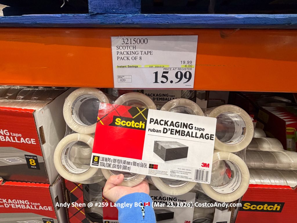 SCOTCH PACKING TAPE PACK OF 8