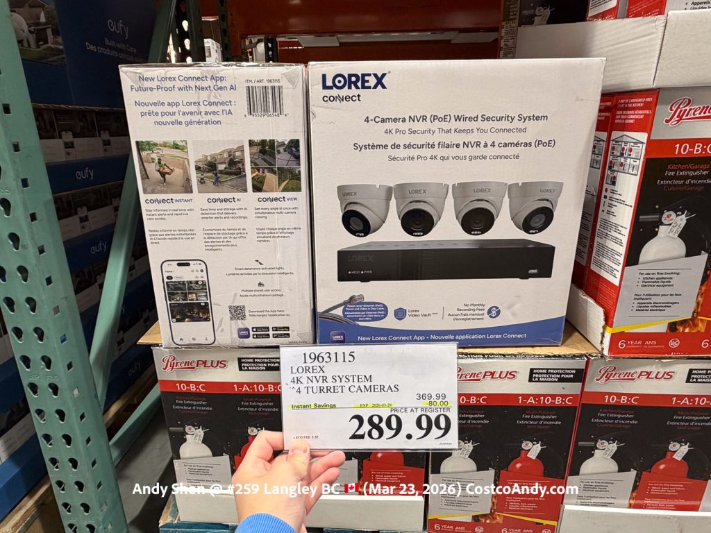 LOREX 4K NVR SYSTEM 4 TURRET CAMERAS