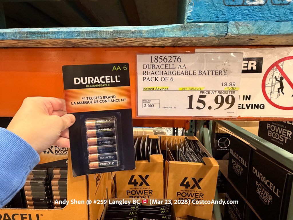 DURACELL AA RECHARGEABLE BATTERY PACK OF 6