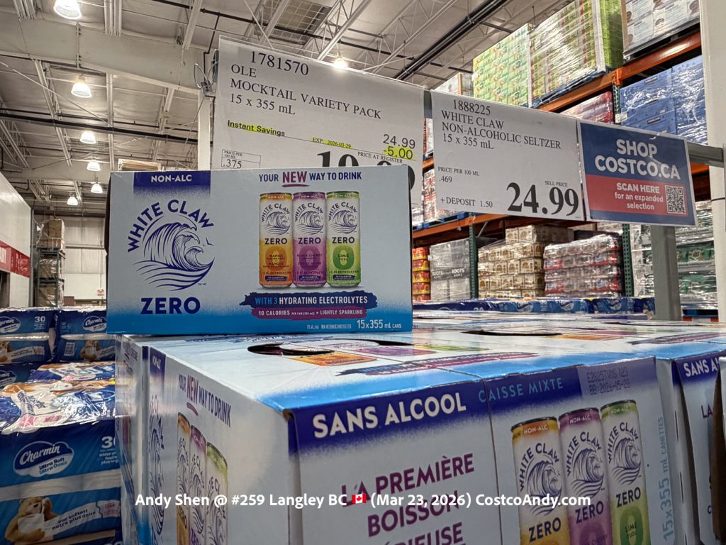 WHITE CLAW NON-ALCOHOLIC SELTZER 15X355ML