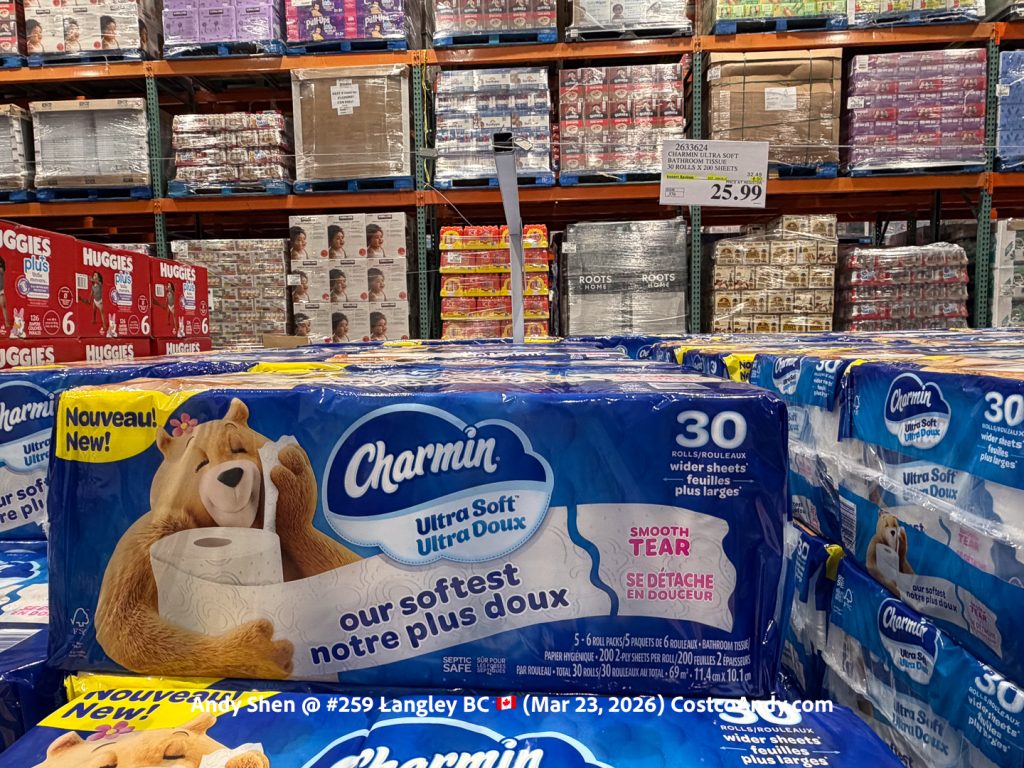 CHARMIN ULTRA SOFT BATHROOM TISSUE 30 ROLLS X 200 SHEETS