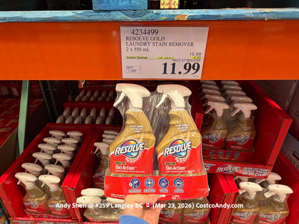 RESOLVE GOLD LAUNDRY STAIN REMOVER 2 x 550 mL