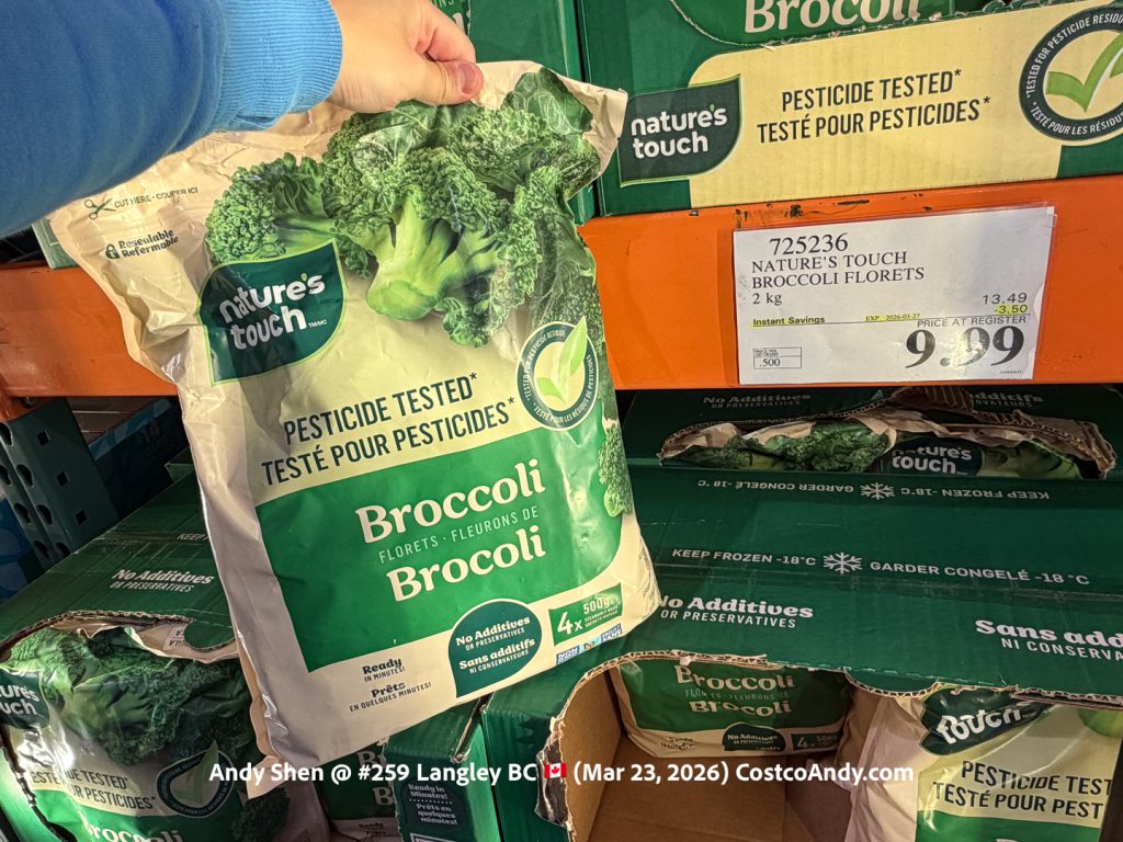 NATURE’S TOUCH BROCCOLI FLORETS 2KG