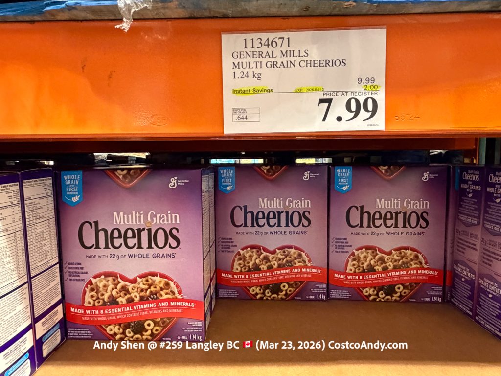 GENERAL MILLS MULTI GRAIN CHEERIOS 1.24KG