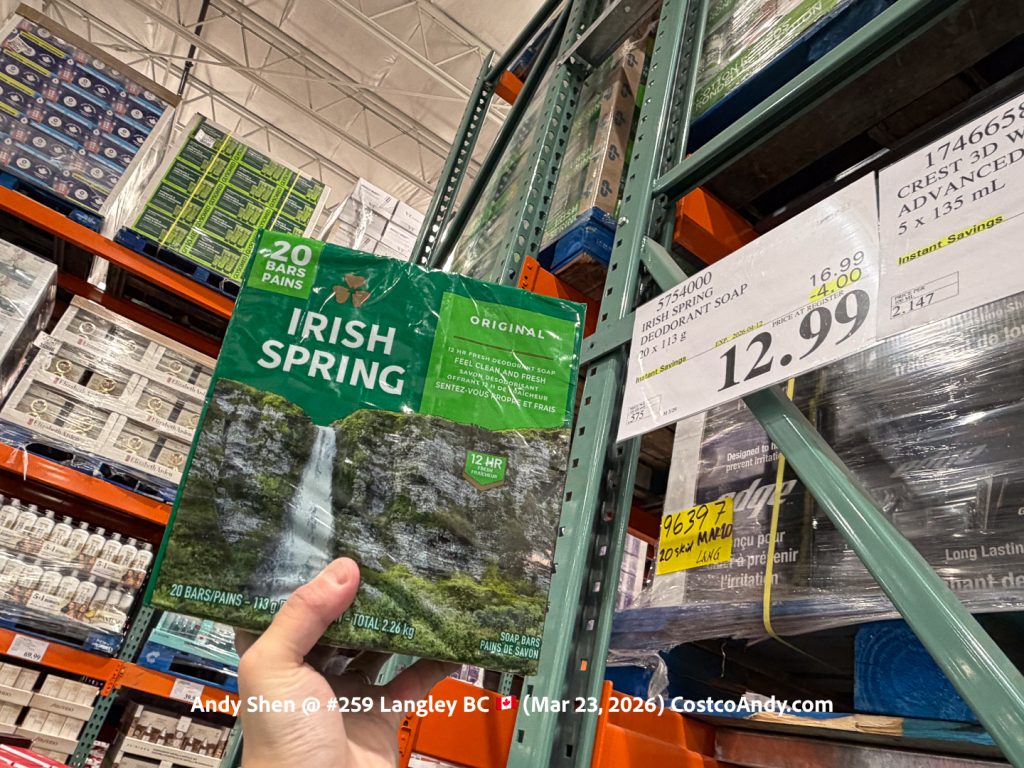 IRISH SPRING DEODORANT SOAP 20 X 113 G