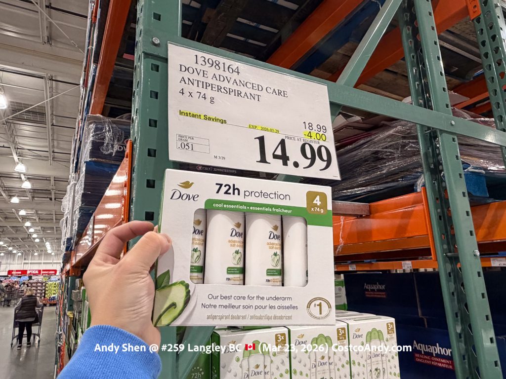 DOVE ADVANCED CARE ANTIPERSPIRANT 4x74G