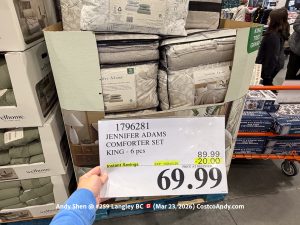 JENNIFER ADAMS COMFORTER SET KING – 6 PCS