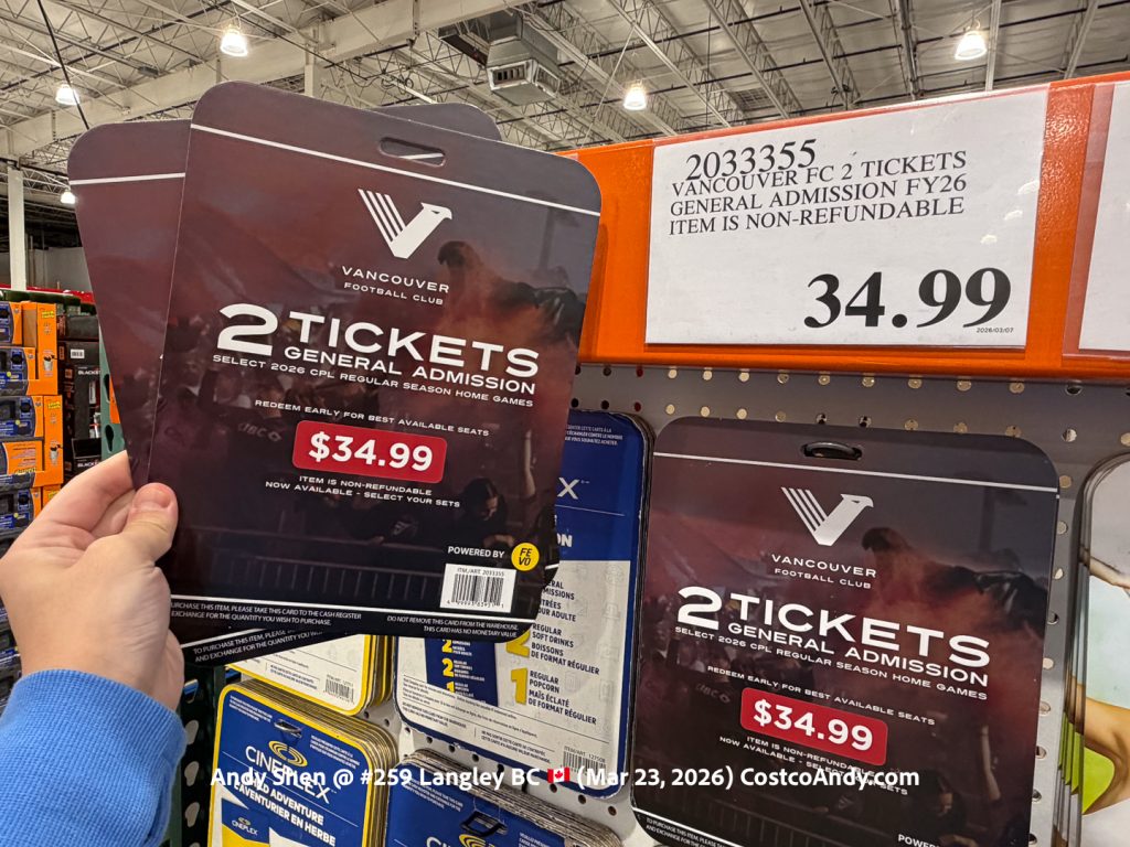 VANCOUVER FC 2 TICKETS GENERAL ADMISSION FY26 ITEM IS NON-REFUNDABLE