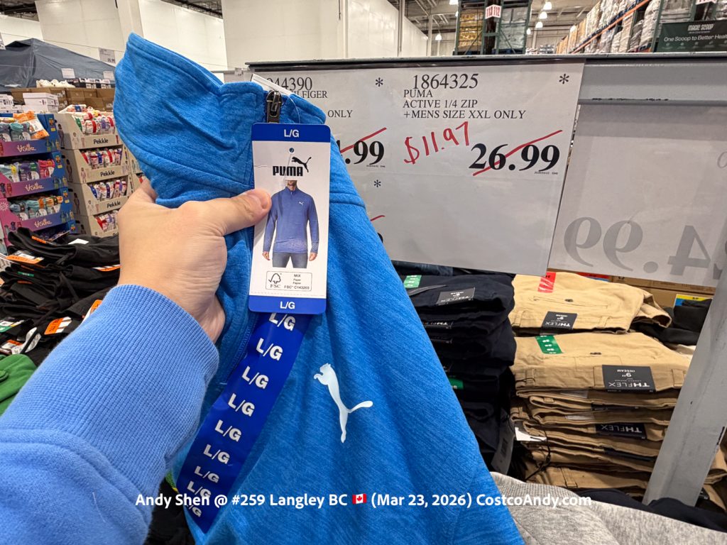 PUMA ACTIVE 1/4 ZIP + MENS SIZES S-XXL