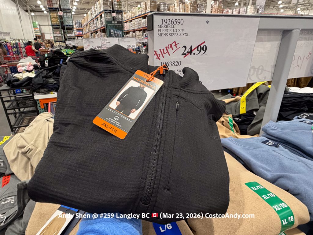 MERRELL FLEECE 1/4 ZIP MENS SIZES S/M/XXL