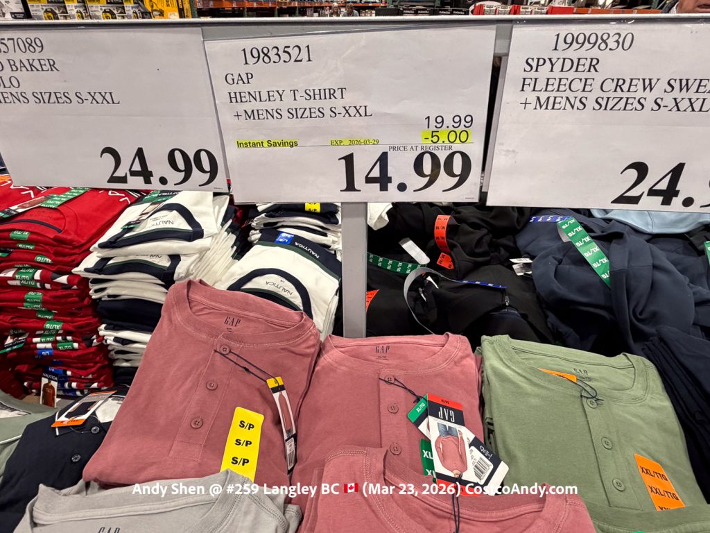 GAP HENLEY T-SHIRT +MENS SIZES S-XXL