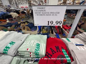 CHAMPION SHORT SLEEVE SWEATER +WOMENS SIZES XS-XL