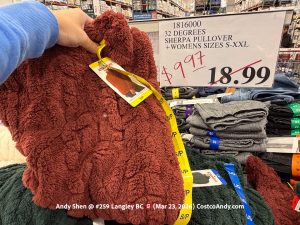 32 DEGREES SHERPA PULLOVER +WOMENS SIZES S-XXL