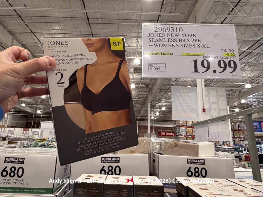 JONES NEW YORK SEAMLESS BRA 2PK +WOMENS SIZES S-XL