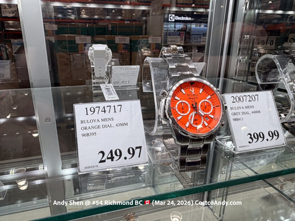 BULOVA MENS ORANGE DIAL, 43MM 96B395