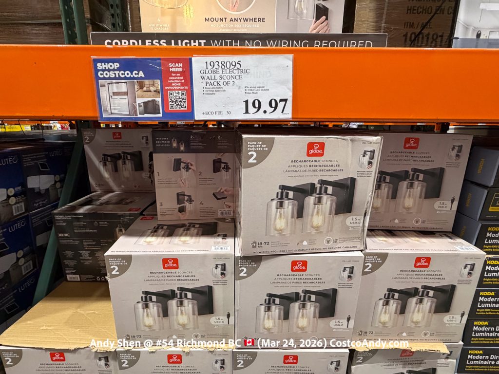 GLOBE ELECTRIC WALL SCONCE PACK OF 2