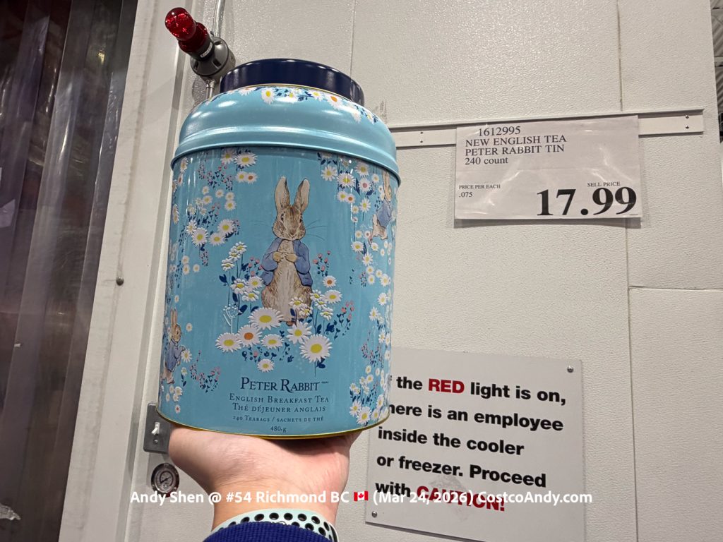 NEW ENGLISH TEA PETER RABBIT TIN 240CT