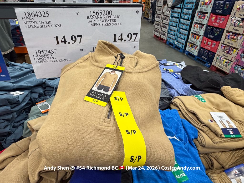 BANANA REPUBLIC 1/4 ZIP SWEATER + MENS SIZES S-XXL