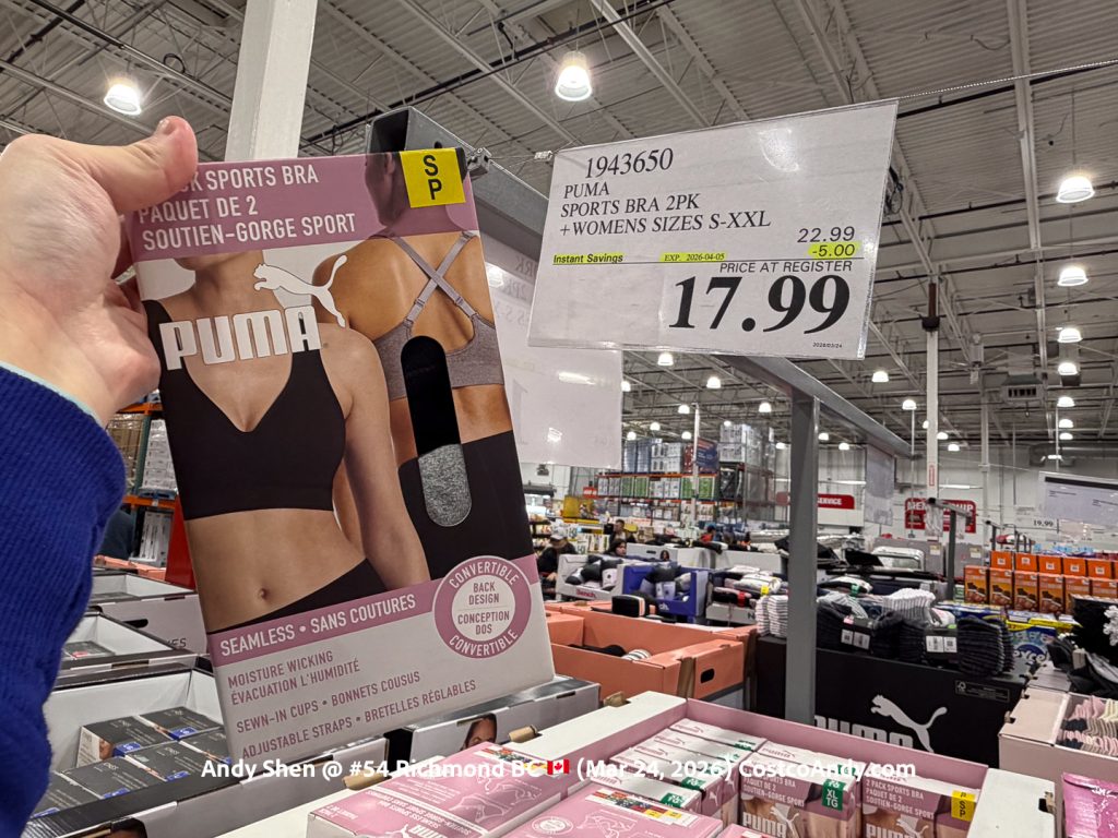 PUMA SPORTS BRA 2PK WOMENS SIZES S-XXL