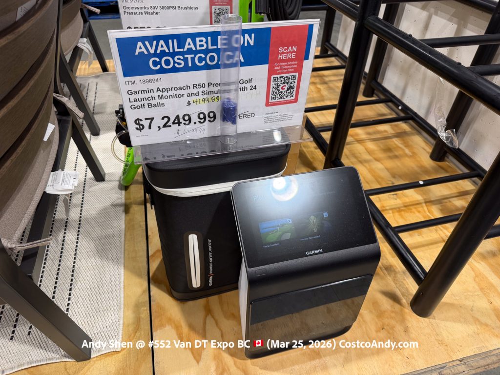 GARMIN APPROACH R50 PREMIUM GOLF LAUNCH MONITOR AND SIMULATOR WITH 24 GOLD BALLS