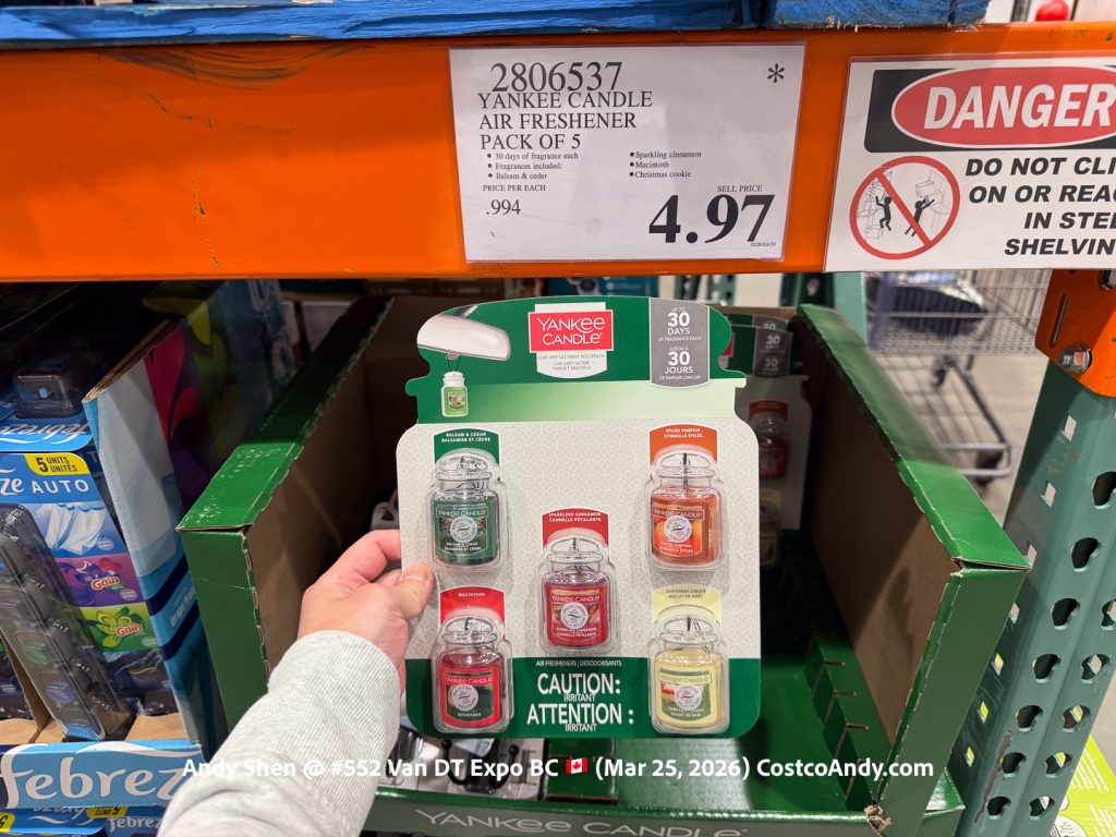 YANKEE CANDLE AIR FRESHENER PACK OF 5