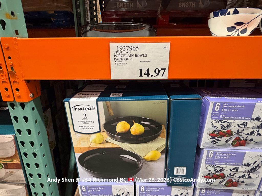 TRUDEAU PORCELAIN BOWLS PACK OF 2