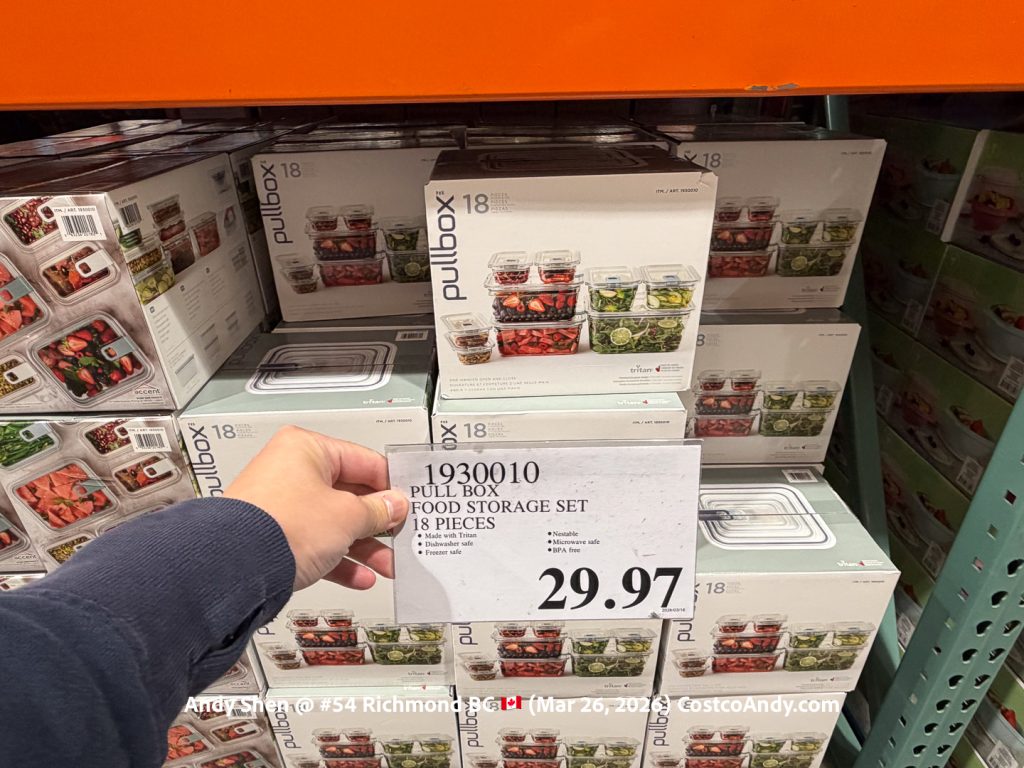 PULL BOX FOOD STORAGE SET 18 PIECES