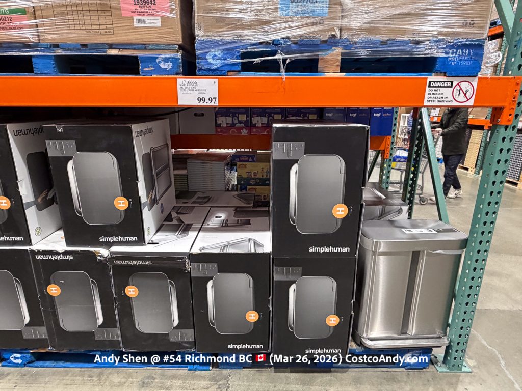 SIMPLEHUMAN 58L STEP CAN DUAL COMPARTMENT