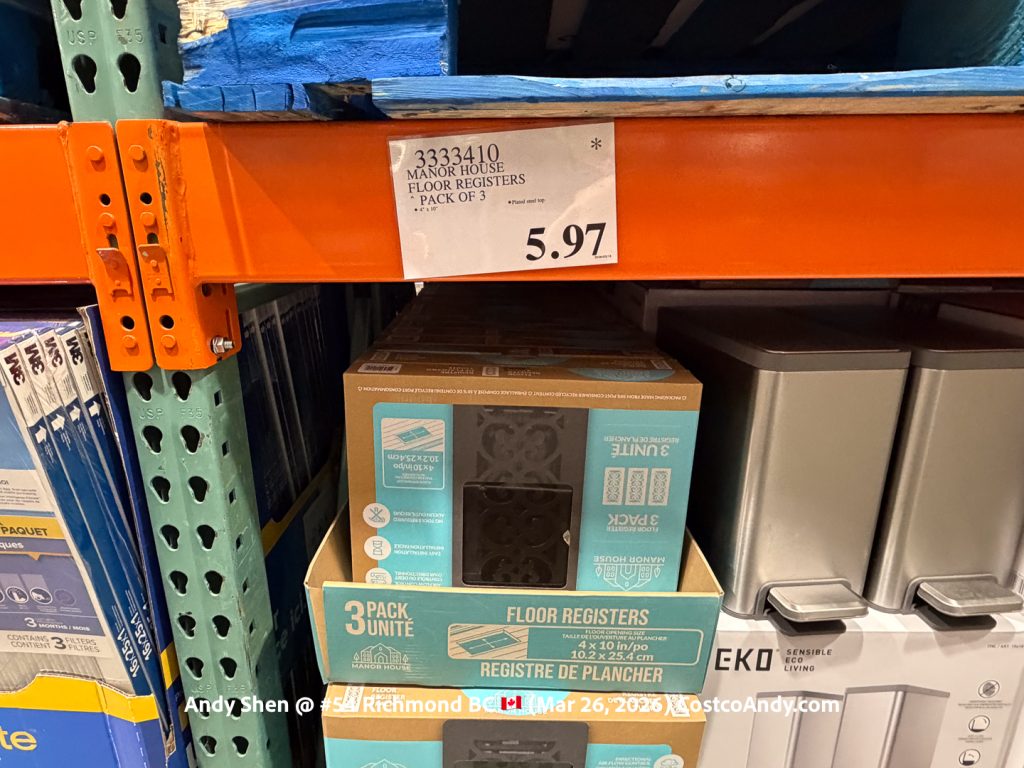 MANOR HOUSE FLOOR REGISTERS PACK OF 3