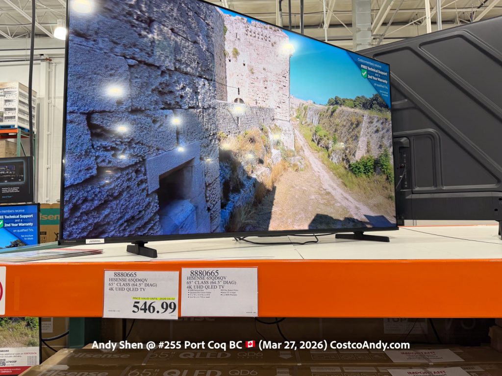 HISENSE 65QD6QV 65″ CLASS (64.5″ DIAG) 4K UHD QLED TV