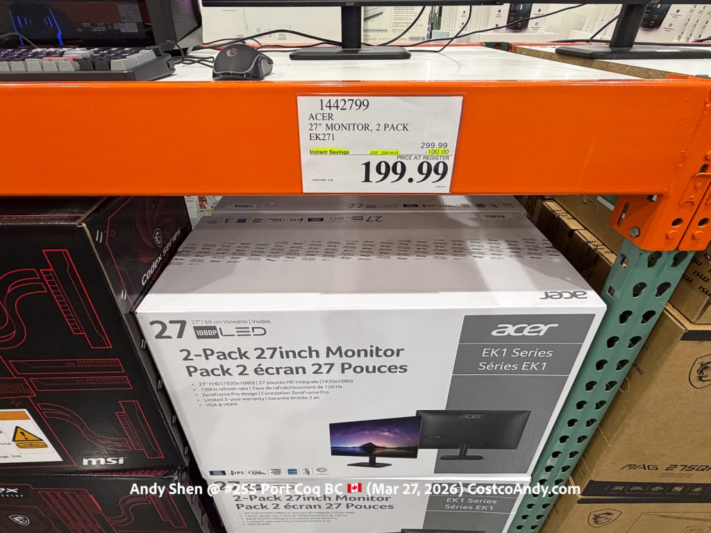 ACER 27″ MONITOR, 2 PACK EK271