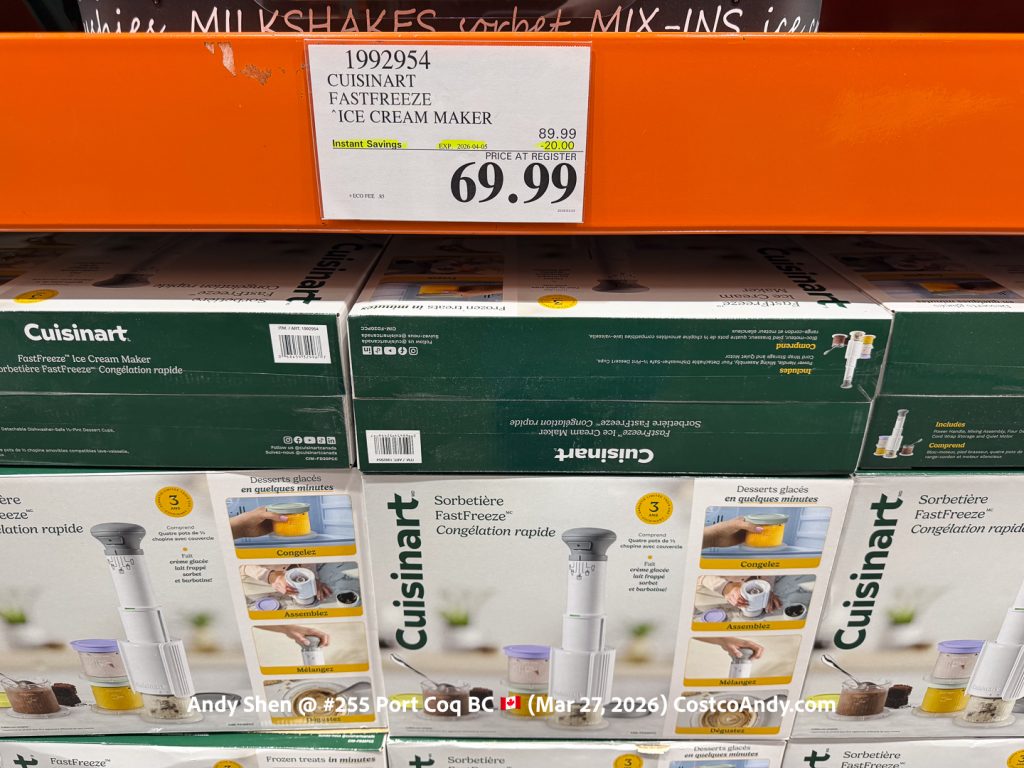 CUISINART FASTFREEZE ICE CREAM MAKER