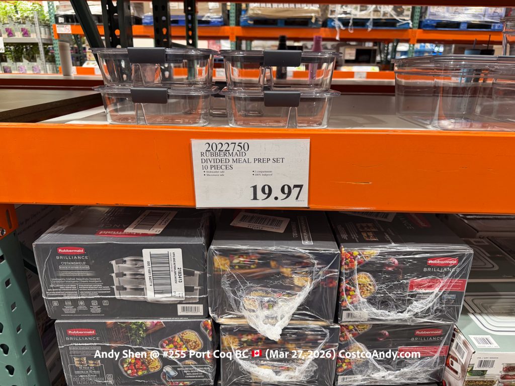 RUBBERMAID DIVIDED MEAL PREP SET 10 PIECES