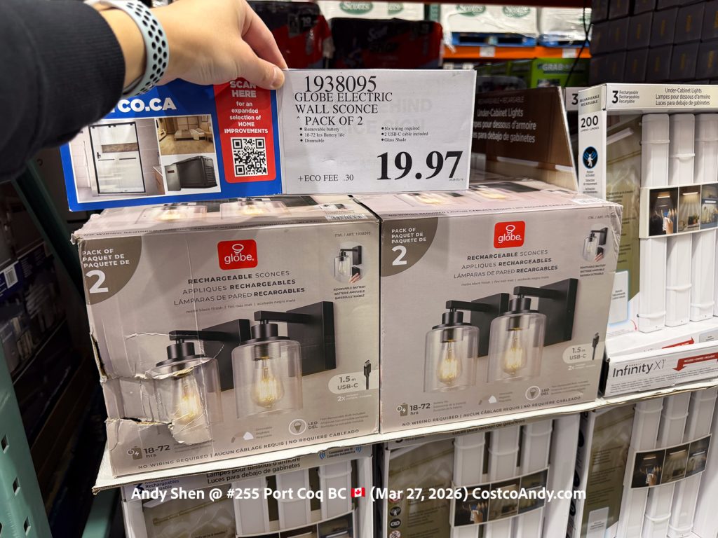 GLOBE ELECTRIC WALL SCONCE PACK OF 2