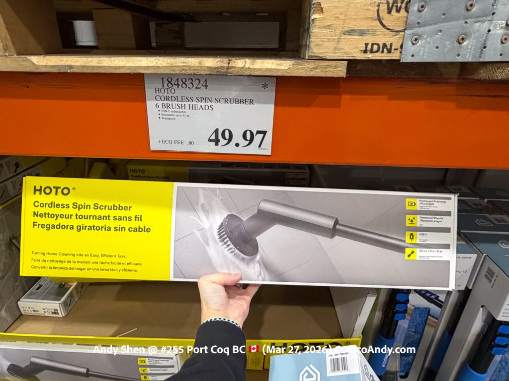 HOTO CORDLESS SPIN SCRUBBER 6 BRUSH HEADS