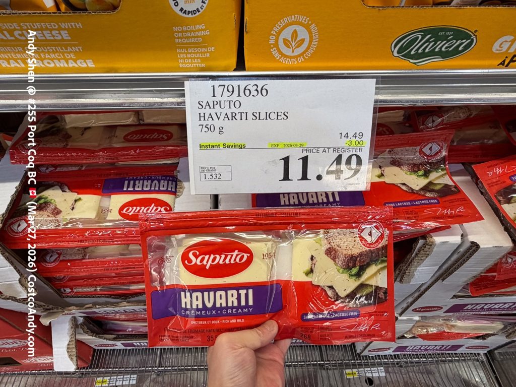 SAPUTO HAVARTI SLICES 750 G