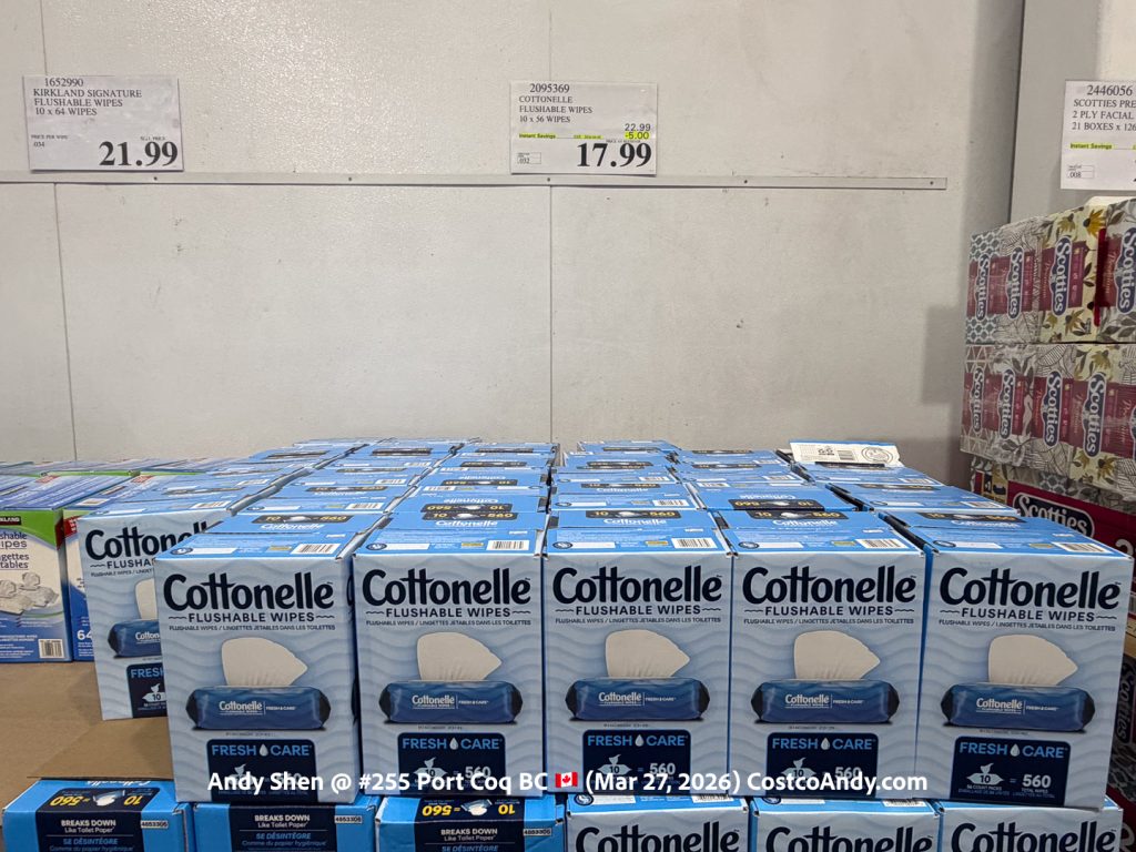 COTTONELLE FLUSHABLE WIPES 10 X 56 WIPES